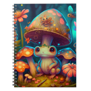 Ein zauberhafter Pilzfrosch Notizblock