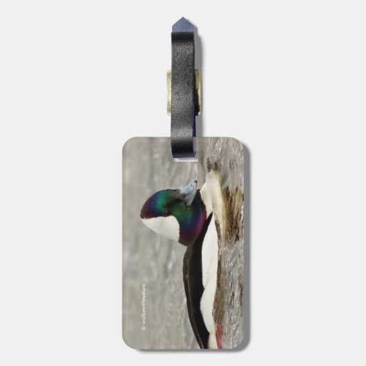 Ein zauberhaftes Büffelköpfchen von Gepäckanhänger (Rückseite vertikal)