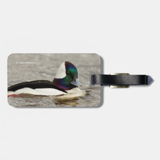 Ein zauberhaftes Büffelköpfchen von Gepäckanhänger (Rückseite horizontal)