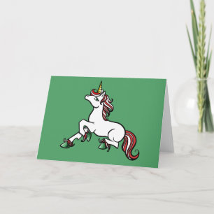 Ein zauberhaftes Einhorn Weihnachten Einhorn Kunst Karte