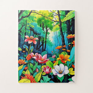 Ein zauberhaftes Kinderwald Puzzle