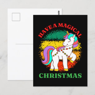 ein zauberhaftes Weihnachtsfest Postkarte