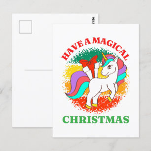 ein zauberhaftes Weihnachtsfest Postkarte