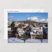 Ein zauberhaftes Winterdorf Postkarte (Vorne/Hinten)