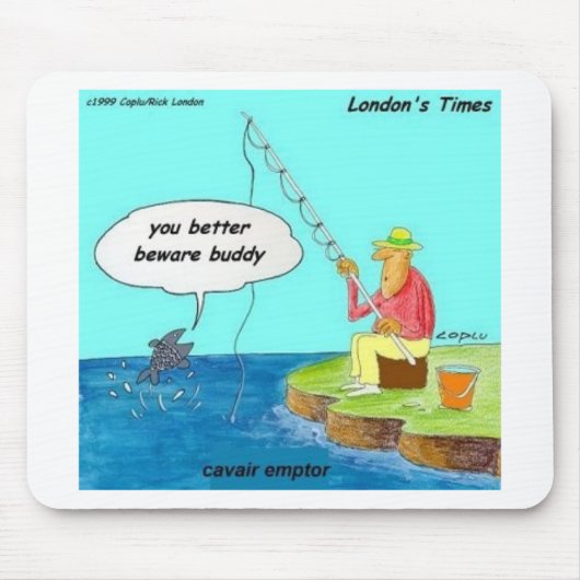 ein Zazzle-Caveat-Emptor Mousepad (Vorne)
