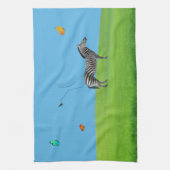 Ein Zebra Küchentücher zu zerstören (Vertikal)