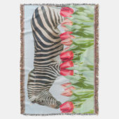 Ein Zebra unter den Tulpen Decke (Vorderseite Vertikal)