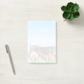 Ein Zebra unter den Tulpen Post-it Klebezettel (Büro)
