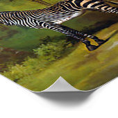Ein Zebra von George Stubbs Poster (Ecke)