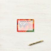 Ein Zebrafalter Schwalbenschwanz Post-it Klebezettel (Auf Schreibtisch)