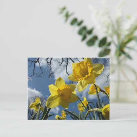 EIN ZEICHEN DER FRÜHZEIT POSTKARTE (Stehend Vorderseite)