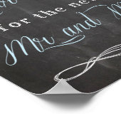 Ein Zeichen für Hochzeitsgespräch verlassen Poster (Ecke)