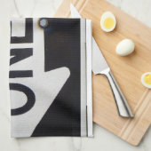 Ein Zeichen Geschirrtuch (Viertel Falte)