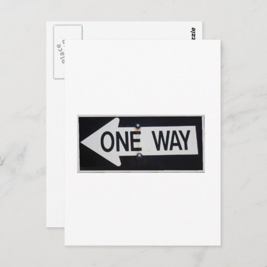 Ein Zeichen Postkarte (Vorne/Hinten)