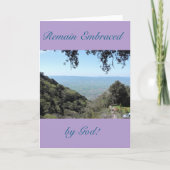 Ein Zeichen von Liebe, Glauben und Ermutigung, Kar Karte (Vorderseite)