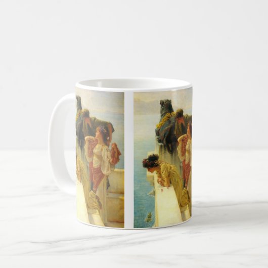 Ein Zeichen von Sir Lawrence Alma-Tadema Kaffeetasse (Vorderseite Links)