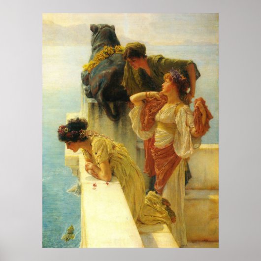 Ein Zeichen von Sir Lawrence Alma-Tadema Poster (Vorne)