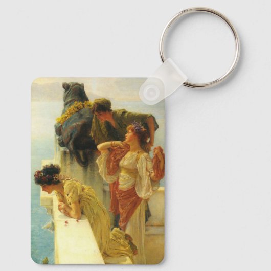 Ein Zeichen von Sir Lawrence Alma-Tadema Schlüsselanhänger (Rückseite)