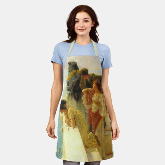 Ein Zeichen von Sir Lawrence Alma-Tadema Schürze (Getragen)