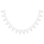 ein zeichn einer Blume mit Blätter darauf Wimpelkette (Alle)