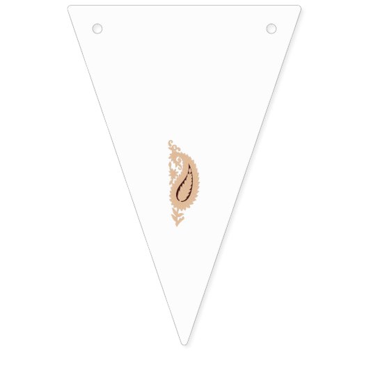 ein zeichn einer Blume mit Blätter darauf Wimpelkette (Dritte Fahne)