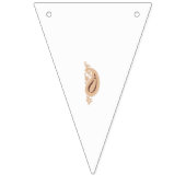 ein zeichn einer Blume mit Blätter darauf Wimpelkette (Zweite Fahne)