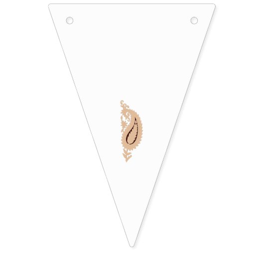 ein zeichn einer Blume mit Blätter darauf Wimpelkette (Erste Fahne)