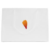 ein zeichn einer Pflanze mit orangen und lila Blät Große Geschenktüte (Vorderseite)