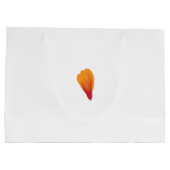 ein zeichn einer Pflanze mit orangen und lila Blät Große Geschenktüte (Rückseite)