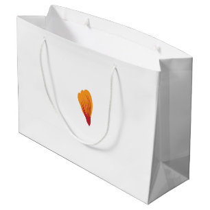 ein zeichn einer Pflanze mit orangen und lila Blät Große Geschenktüte