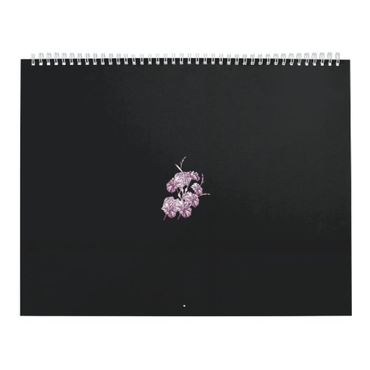 ein zeichn einer Pflanze mit violetten Blumen Kalender (Titelbild)