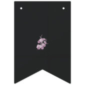 ein zeichn einer Pflanze mit violetten Blumen Wimpelkette (Erste Fahne)