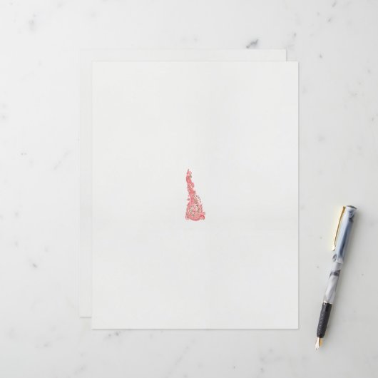 ein zeichn eines Vogels mit Blume darauf (Vorderseite/Rückseite Beispiel)