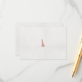 ein zeichn eines Vogels mit Blume darauf Begleitkarte