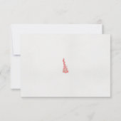 ein zeichn eines Vogels mit Blume darauf Dankeskarte (Rückseite)