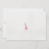 ein zeichn eines Vogels mit Blume darauf Einladung (Rückseite)