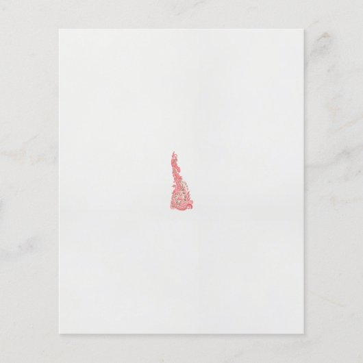 ein zeichn eines Vogels mit Blume darauf Flyer (Vorne)
