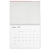 ein zeichn eines Vogels mit Blume darauf Kalender (Feb 2027)