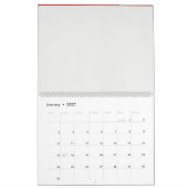 ein zeichn eines Vogels mit Blume darauf Kalender (Jan 2027)