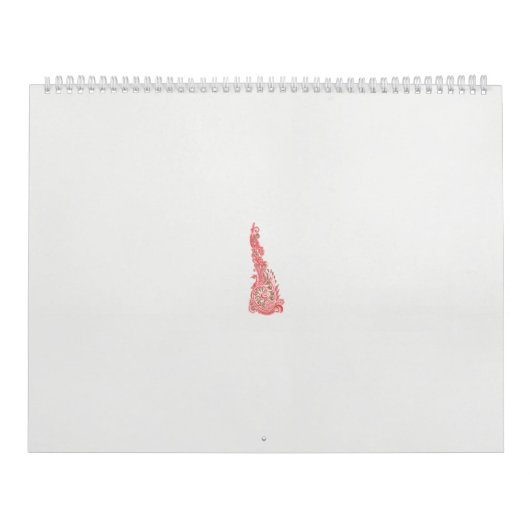 ein zeichn eines Vogels mit Blume darauf Kalender (Titelbild)