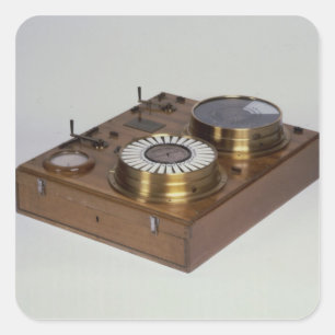 Ein Zeigertelegraph, produziert von Werner von Quadratischer Aufkleber