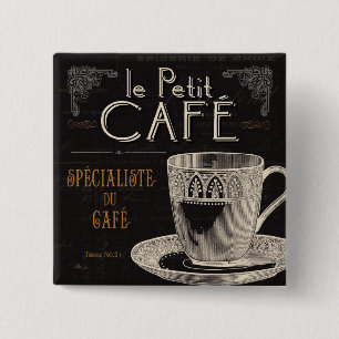 Ein zeitgenössischer Kaffee Button