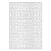 Ein zeitgenössisches Tapeten-Design, das eine Arra Tischnummer (Rückseite)