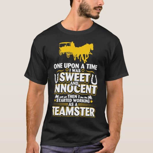 Ein zeitgenössisches, unschuldiges Teamster-Shirt T-Shirt (Vorderseite)