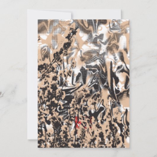 Ein zeitloser Weg, um Ihre Feier zu verkünden Einladung (Rückseite)