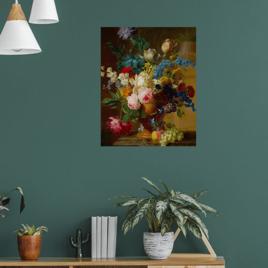 Ein zeitloses, blumenreiches Meisterwerk Poster (Wohnzimmer 1)