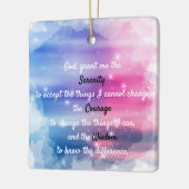 Ein zeitloses, friedliches Gebet Keramikornament (Links)