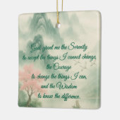 Ein zeitloses, friedliches Gebet Keramikornament (Links)