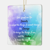 Ein zeitloses, friedliches Gebet Keramikornament (Links)