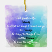 Ein zeitloses, friedliches Gebet Keramikornament (Vorderseite)